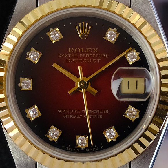 Rolex Datejust Factory Diamond Dial Box & Papers - Picture 5 of 13